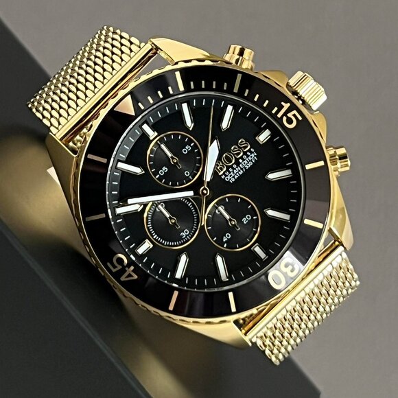 Hugo Boss Men’s Ocean Gold Steel Watch - Picture 6 of 12